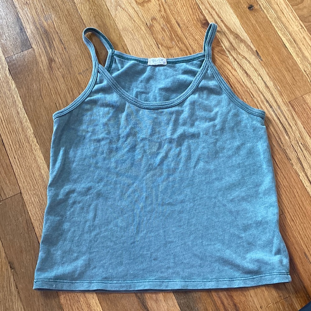John Galt green tank top one size
